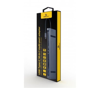 Зображення 3 Док станція для планшета Cablexpert A-CM-COMBO10-01, USB-C 10-в-1