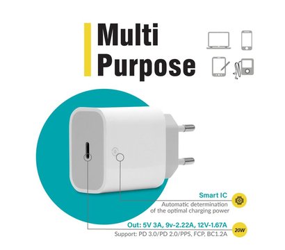 Изображение 5 Зарядное устройство Piko TC-PD201 (1USBx3A) White - 1283126521447