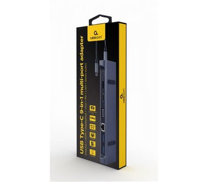 Зображення 6 Док станція для планшета Cablexpert A-CM-COMBO9-02, USB-C 9-в-1