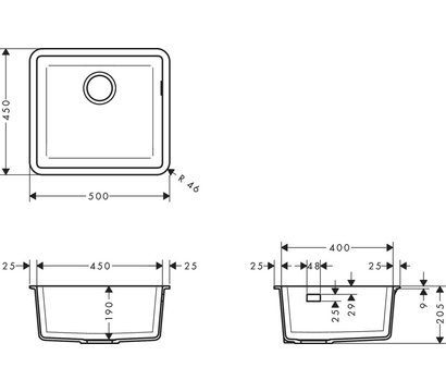 Зображення 2 Кухонна мийка Hansgrohe S51, 43431290