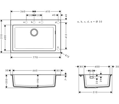 Зображення 3 Мийка для кухні Hansgrohe S51, 43313290
