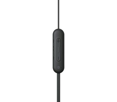 Зображення 4 Навушники Sony WI-C100 Wireless Black – WIC100B.CE7 на проводі