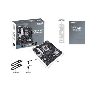 Зображення 7 Материнська плата Asus PRIME B760M-K D4 (s1700, Intel B760, PCI-Ex16)