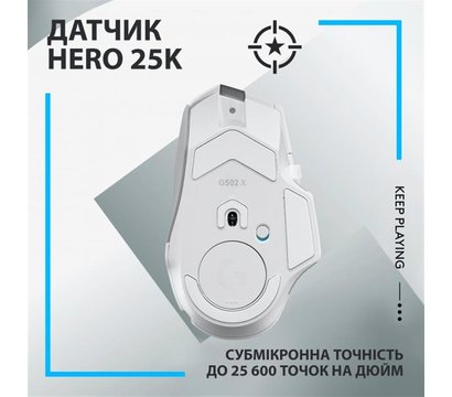 Зображення 4 Миша Logitech G502 X Lightspeed White – 910-006189