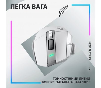 Зображення 6 Миша Logitech G502 X Lightspeed White – 910-006189