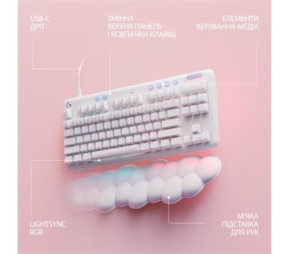 Зображення 2 Клавіатура Logitech G713 Tactile USB White – 920-010422