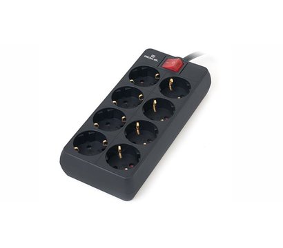 Изображение 2 REAL-EL RS-8 Protect 5м Black 8 розеток