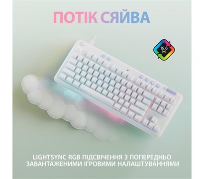 Зображення 5 Клавіатура Logitech G713 Tactile USB White – 920-010422