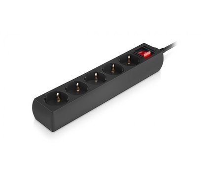Зображення 6 REAL-EL RS-Protect M 1.8м Black 5 розеток