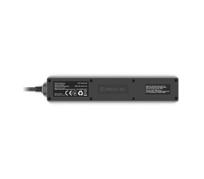 Зображення 7 REAL-EL RS-Protect M 1.8м Black 5 розеток