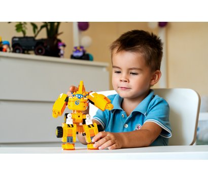 Зображення 12 Конструктор Super Wings Small Blocks 2-in-1 Buildable Transforming Vehicle Donnie, Донни, EU385007