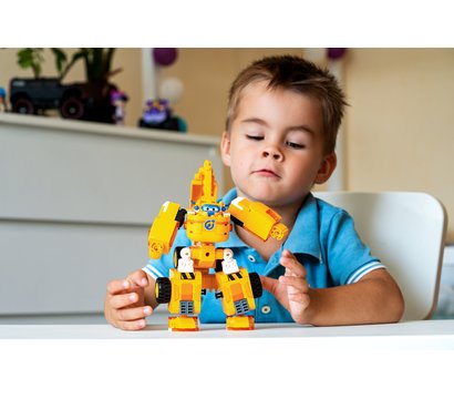 Зображення 14 Конструктор Super Wings Small Blocks 2-in-1 Buildable Transforming Vehicle Donnie, Донни, EU385007