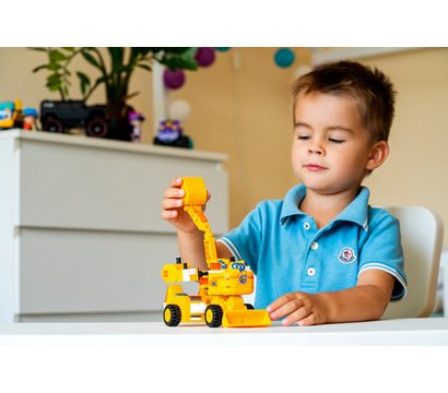 Зображення 2 Конструктор Super Wings Small Blocks 2-in-1 Buildable Transforming Vehicle Donnie, Донни, EU385007