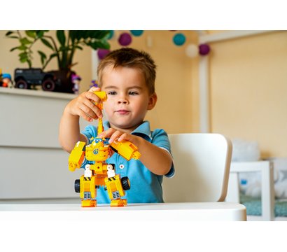 Зображення 6 Конструктор Super Wings Small Blocks 2-in-1 Buildable Transforming Vehicle Donnie, Донни, EU385007