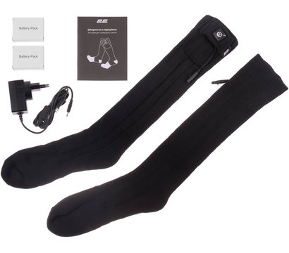 Зображення 2 Шкарпетки з підігрівом 2E Race Plus Black, XL - 2E-HSRCPXL-BK