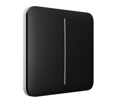 Зображення 3 Smart кнопка Ajax SoloButton 2-gang Black, Колір: чорний