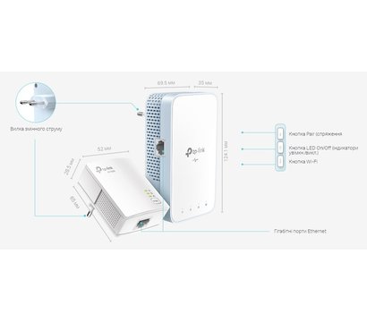 Изображение 3 Powerline адаптер TP-Link TL-WPA7517KIT