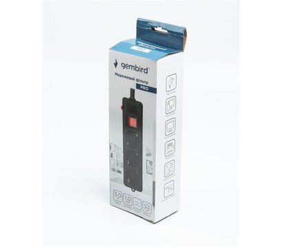 Зображення 4 Gembird Pro 3м, 3р, Black - SPG3-G-10B-PRO 3 розеток