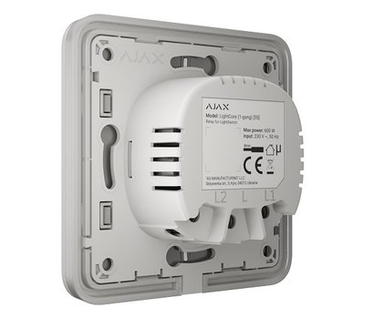 Изображение 3 Смарт выключатель Ajax LightSwitch 2-way White, Цвет: белый