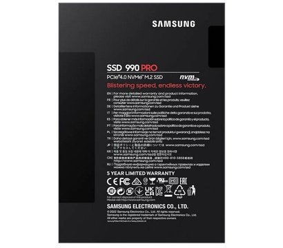 Изображение 6 SSD диск Samsung 990 PRO series 1TB M.2 PCIe 4.0 x4 MLC — MZ-V9P1T0BW