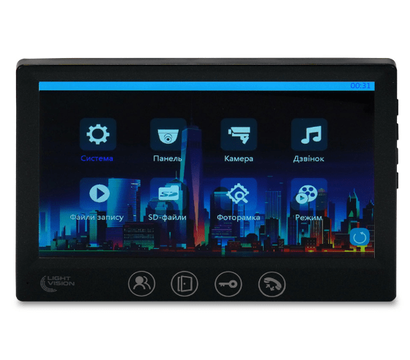 Зображення 3 Відеодомофон LightVision Amsterdam FHD Black, Колір корпусу: чорний