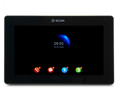 Зображення 2 Домофонна система Bcom BD-770FHD Kit Black, Колір (домофон + панель): чорний + чорний