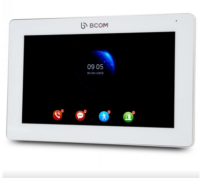Изображение 3 Домофонна система Bcom BD-770FHD Kit White, Цвет (домофон + панель): белый + черный