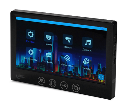 Зображення 5 Відеодомофон LightVision Amsterdam FHD Black, Колір корпусу: чорний