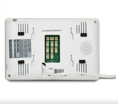 Зображення 4 Домофонний комплект Bcom BD-770FHD/T Kit White сенсорні кнопки, Колір (домофон + панель): білий + чорний