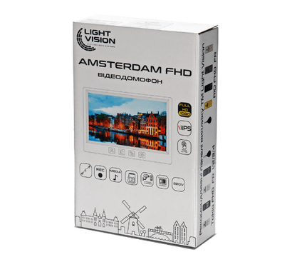 Изображение 8 Домофон LightVision Amsterdam FHD Grey на 7 дюймов, Цвет корпуса: серый