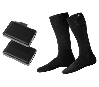Зображення 9 Шкарпетки з підігрівом 2E Race Plus Black, M - 2E-HSRCPM-BK
