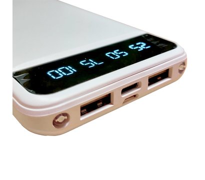 Зображення 2 Повербанк ElectroHouse 10000mAh Type-C White — EH-P-01-W