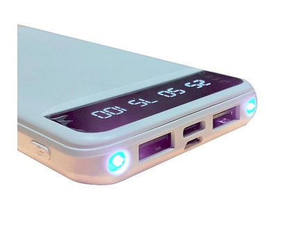 Зображення 3 Повербанк ElectroHouse 10000mAh Type-C White — EH-P-01-W