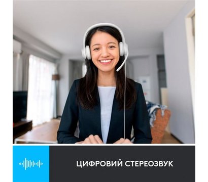 Изображение 2 Наушники Logitech H390 USB White — 981-001286 для ПК