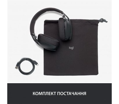 Зображення 2 Bluetooth гарнітура Logitech Zone Vibe 100 Wireless Graphite - 981-001213