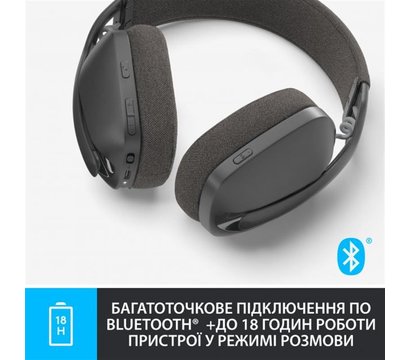 Зображення 6 Bluetooth гарнітура Logitech Zone Vibe 100 Wireless Graphite - 981-001213