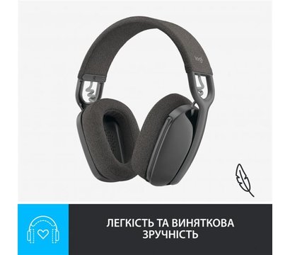 Зображення 8 Bluetooth гарнітура Logitech Zone Vibe 100 Wireless Graphite - 981-001213