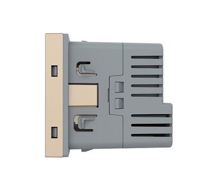 Изображение 3 Розетка Livolo VL-FCTF16A.UC18W-2AP Gold с шторками