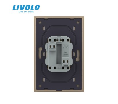 Изображение 4 Розетка Livolo VL-C7CTF16A.TF16A-AP Gold glass