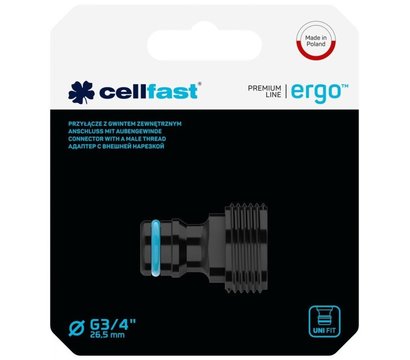 Зображення 2 Конектор для шлангу Cellfast Ergo, 3/4 - 53-235