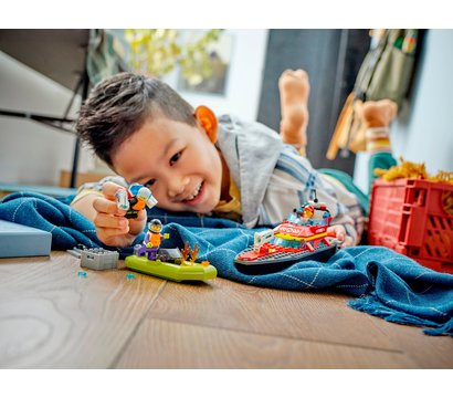 Зображення 3 Конструктор Lego City Лодка пожарной бригады, 60373