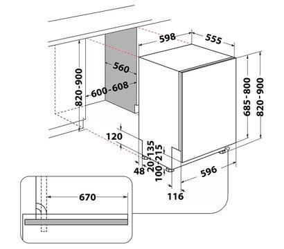 Изображение 15 Машина для митья посуды Whirlpool WIC3C34PFES