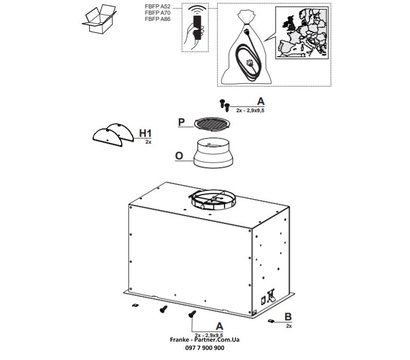 Изображение 11 Вытяжка Franke Box Flush Evo FBFEBKMATTA70