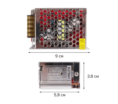 Зображення 2 Блок живлення для камер Biom TR-36-12 металевий, Струм (А): 3 А