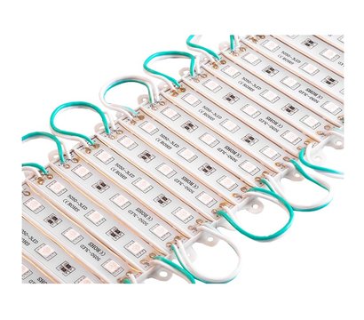 Зображення 2 LED модуль Ledua 5050-3smd 12V IP65 Green зеленого світіння