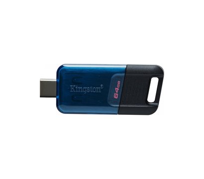 Зображення 3 Накопичувач USB Kingston DataTraveler 80 M Blue/Black 64GB USB 3.2 - DT80M/64GB