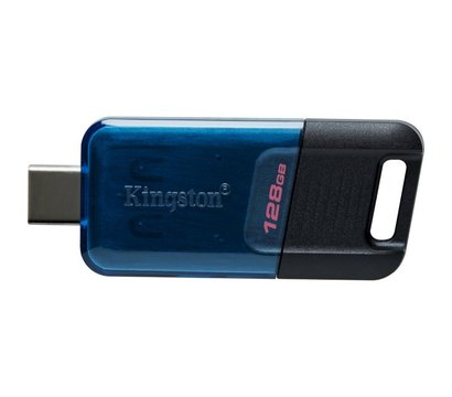 Зображення 3 Накопичувач USB Kingston DataTraveler 80 M Blue/Black 128GB USB 3.2 - DT80M/128GB