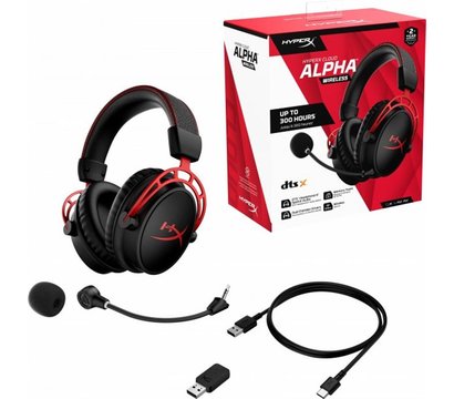 Зображення 7 Навушники HyperX Cloud Alpha Wireless Black/Red - 4P5D4AA конденсаторний