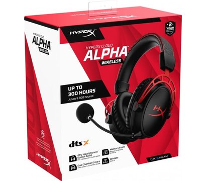 Зображення 8 Навушники HyperX Cloud Alpha Wireless Black/Red - 4P5D4AA конденсаторний