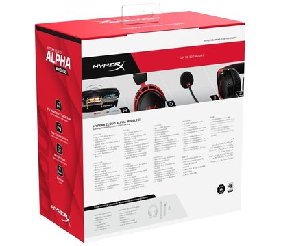 Зображення 9 Навушники HyperX Cloud Alpha Wireless Black/Red - 4P5D4AA конденсаторний